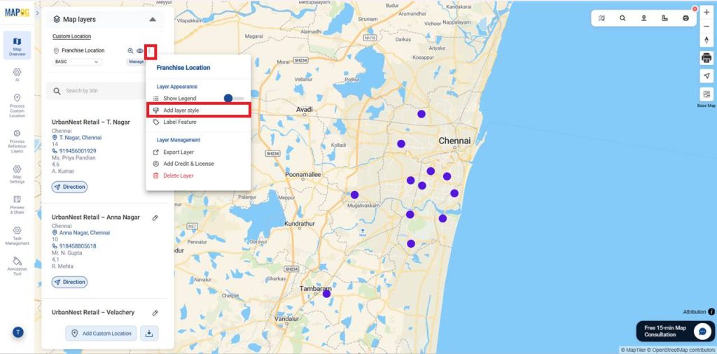 all locations loaded for Map and Monitor Franchise Locations styling
