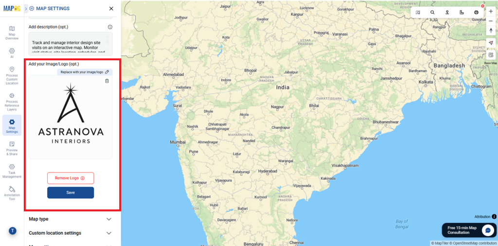 Add your Logo for  Interior Design Site Visits

