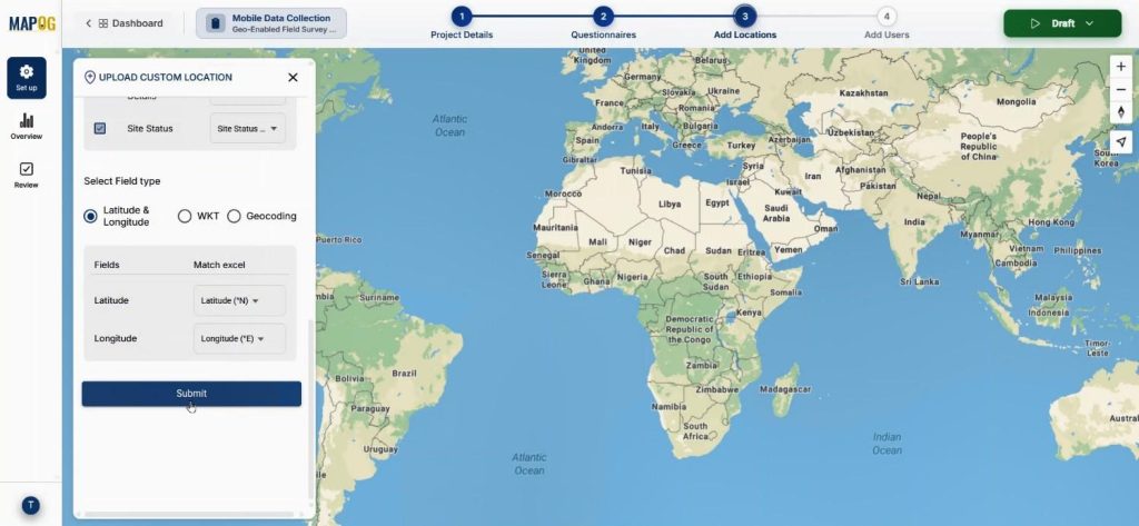 set coordinates for easy auto plot locations