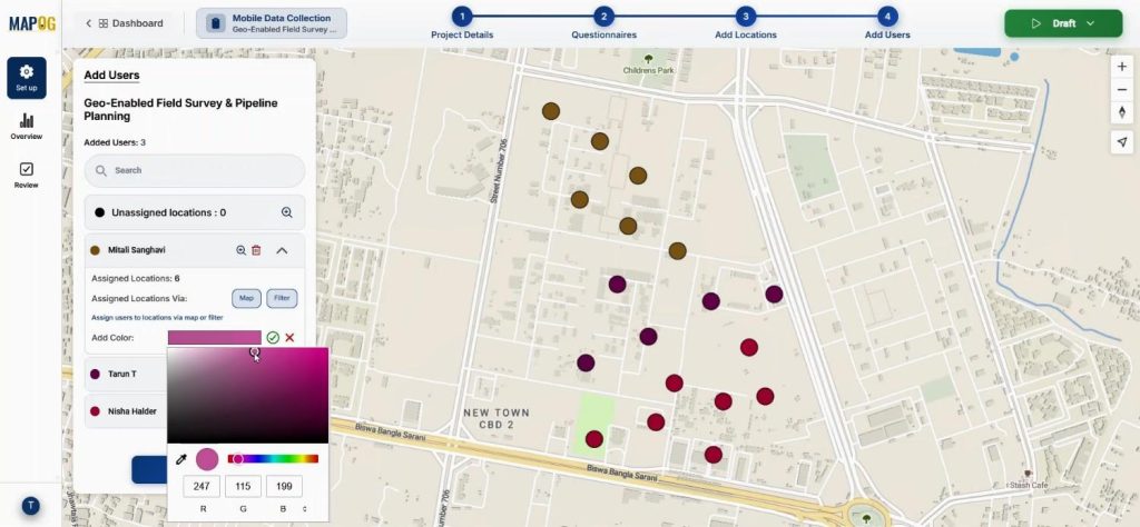 use color to differentiate 