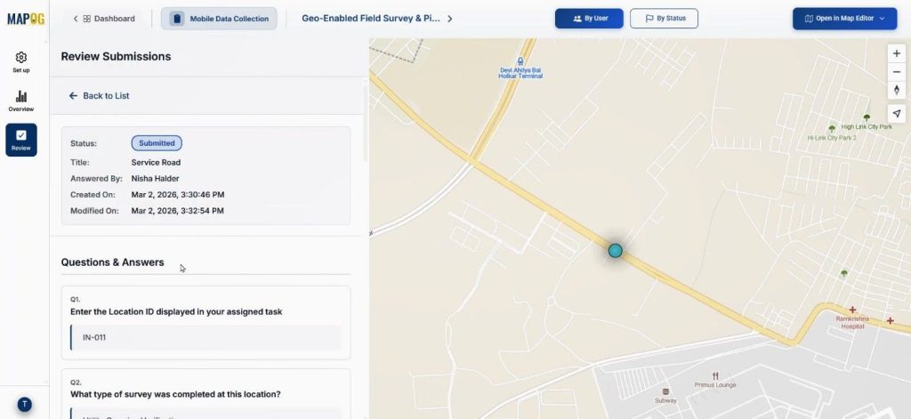 review Conduct Builder Field Surveys Data