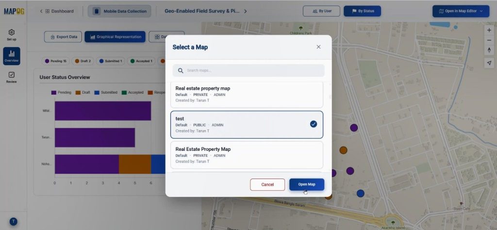 open in a new map editor