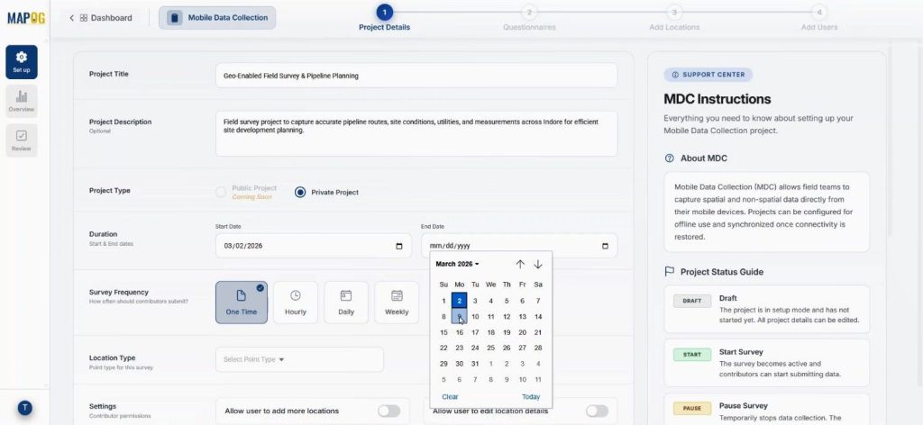 Add additional details for Mobile data collection to Conduct Builder Field Surveys