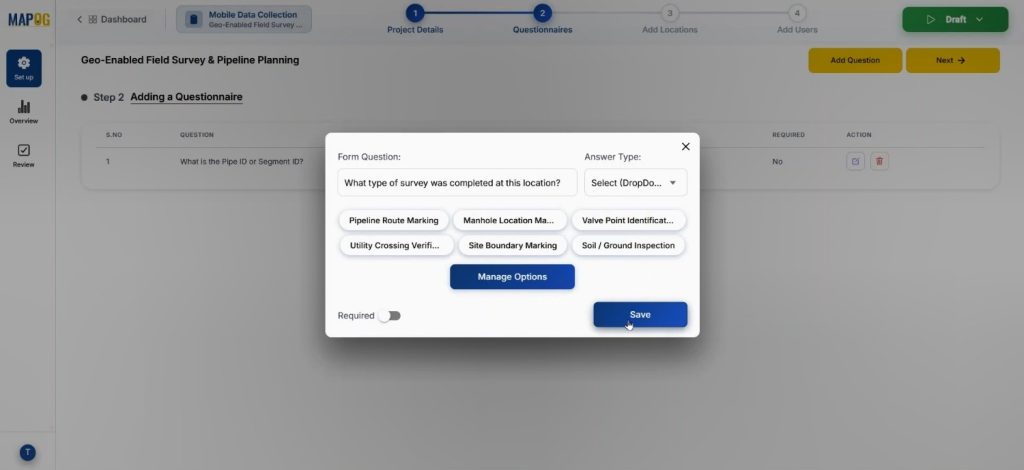 manage answer options