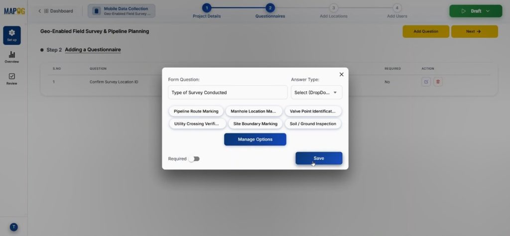 manage answer options