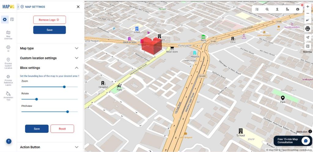 adjust view in Property Location with Nearby Amenities