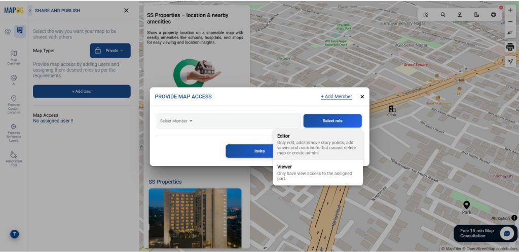 Share using add user
