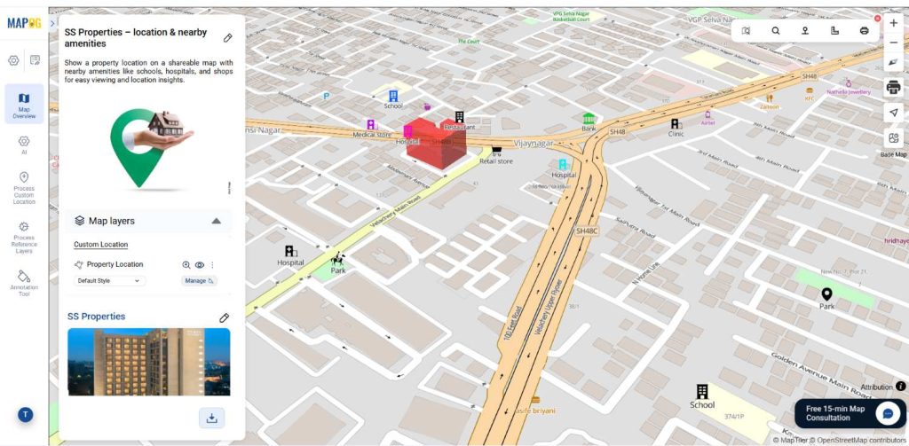 Property Location with Nearby Amenities