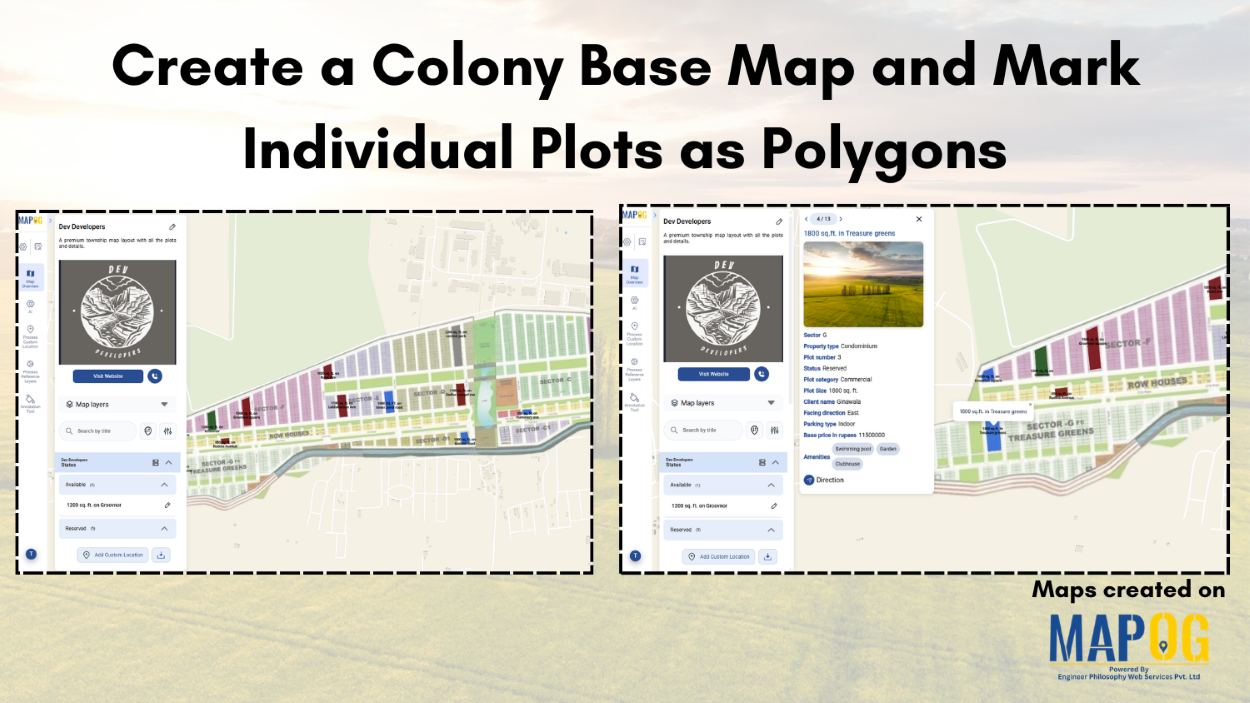 A Colony Base Map with Individual Plots as Polygons