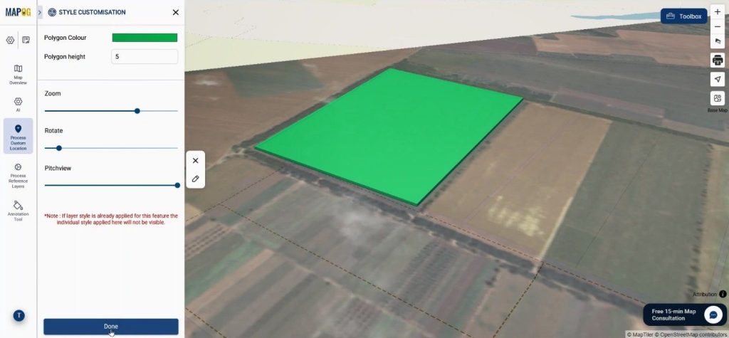 style customization for farm land