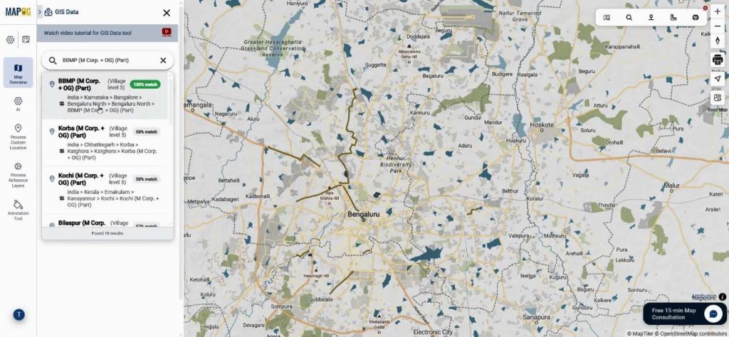 search location in GIS data