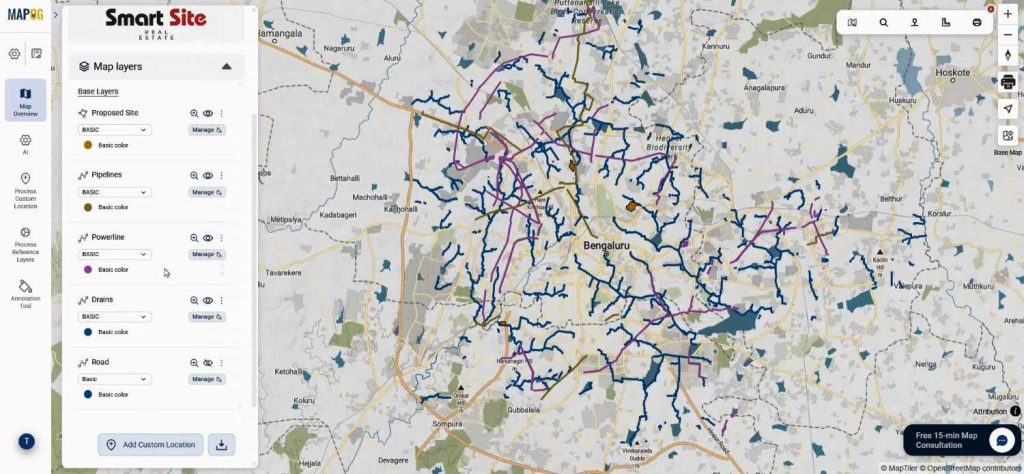 add all infrastructure layer for Real Estate Site Planning