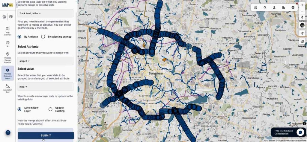 set layer, attributes & values