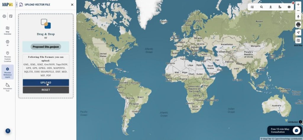 browse proposed site location for Real Estate Site Planning