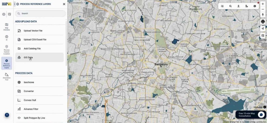 Add layers through GIS data