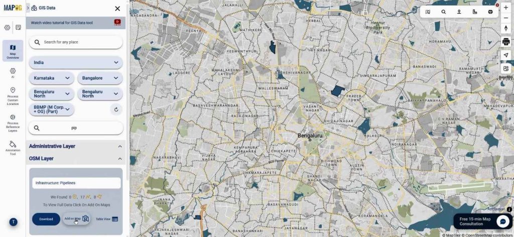 search for location & add layer on map