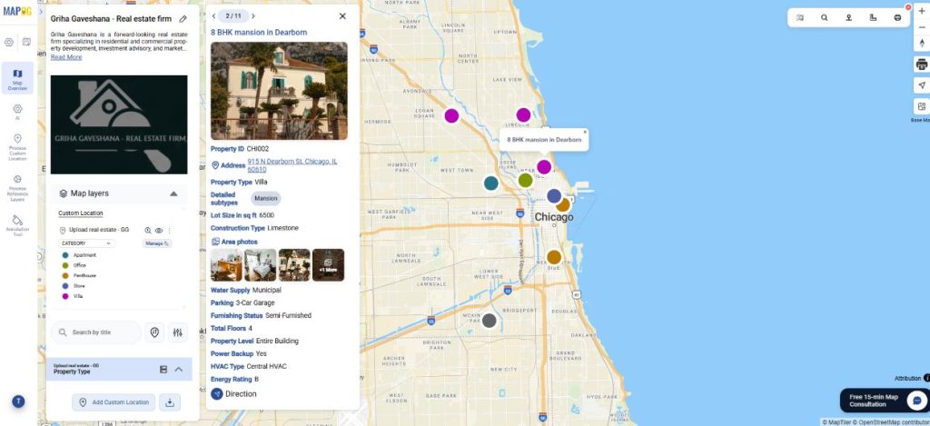 Upload Property Listings on a Map
