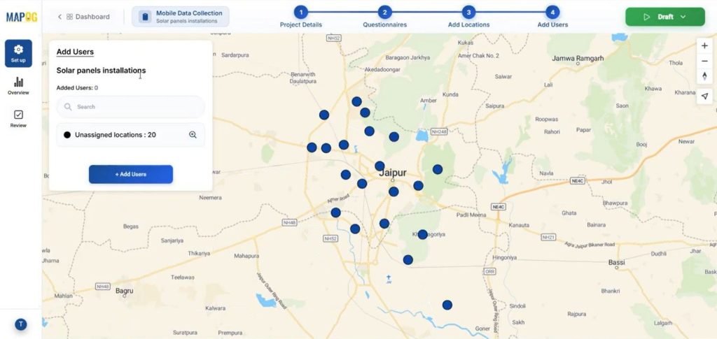clicking add user option
