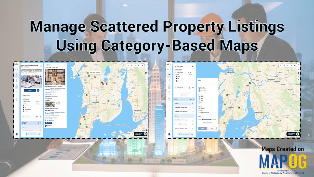 Manage Scattered Property Listings with category-based maps in MAPOG