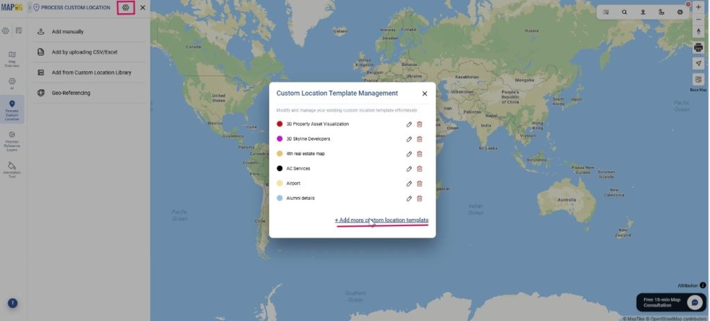 add more custom location template