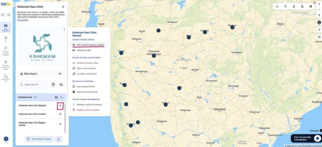 edit custom location details