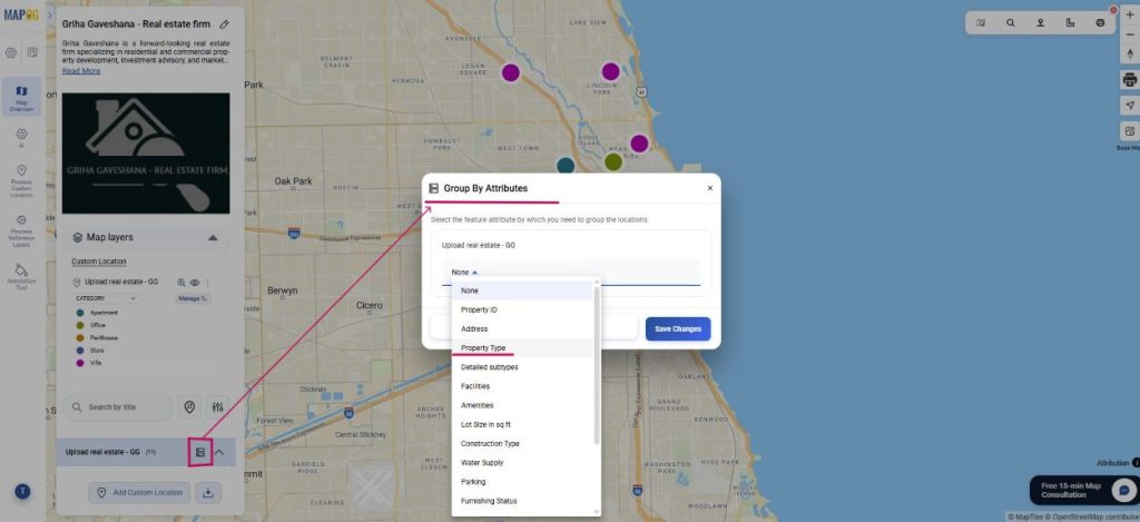 Group By attribute of Map