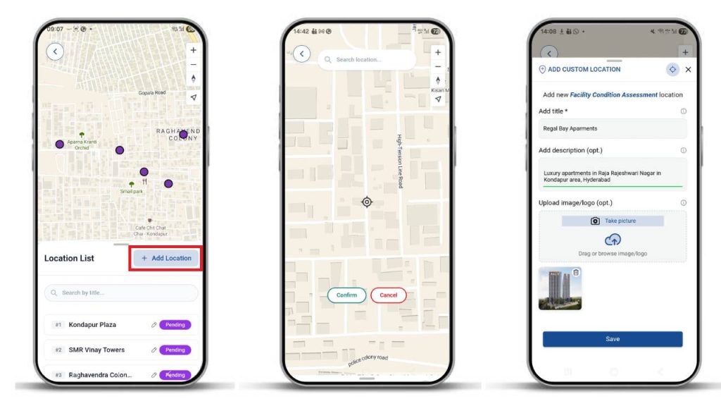 go to MAPOG contributor app to capture inspection photos and notes