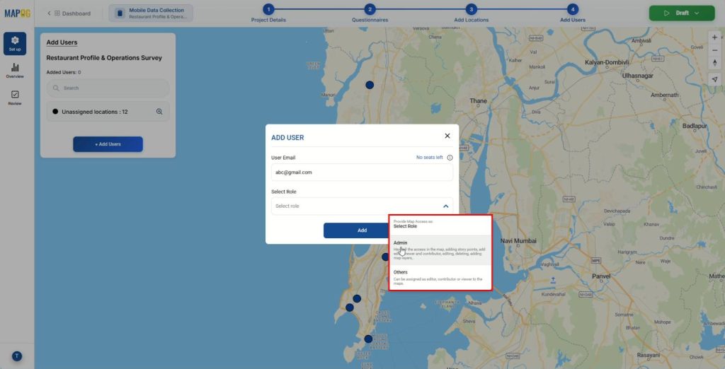 Adding contributors to manage On-Site Surveys and Inspections