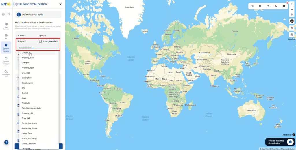 Selecting unique ID column to avoid duplicate listings