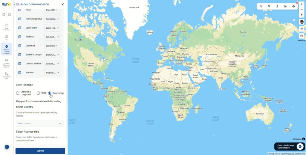 Manage Scattered Property Listings using MAPOG geocoding
