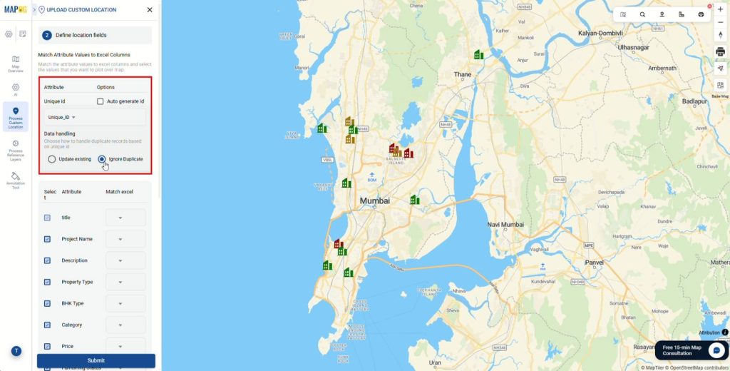 Adding more property data using update and duplicate data handling