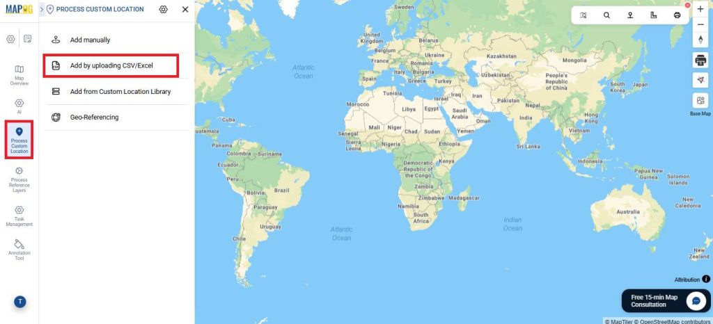 add by uploading csv/excel