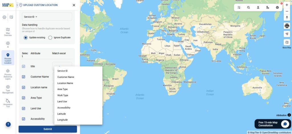 Match unique id & excel with attributes