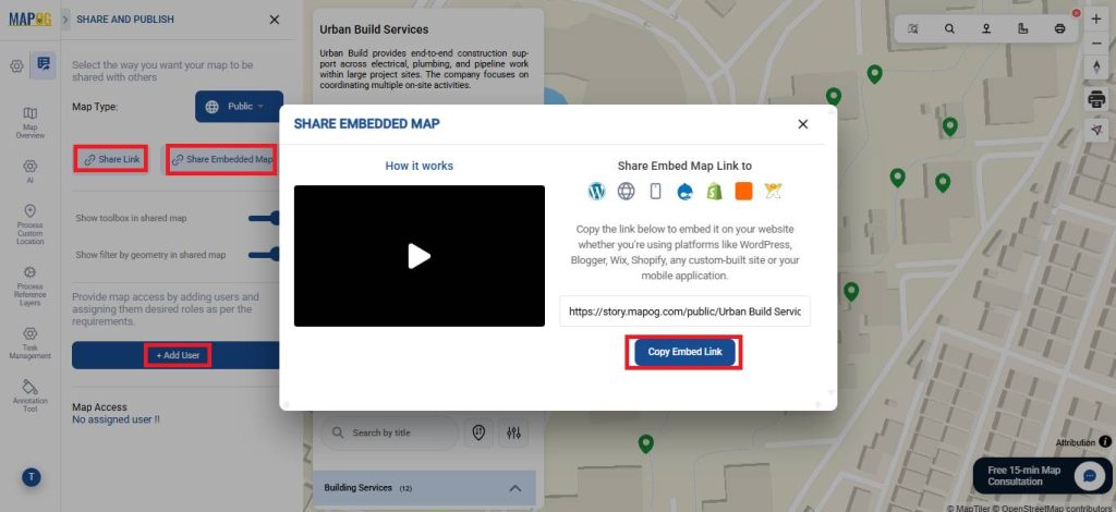 Share or embed your manage builder tasks map