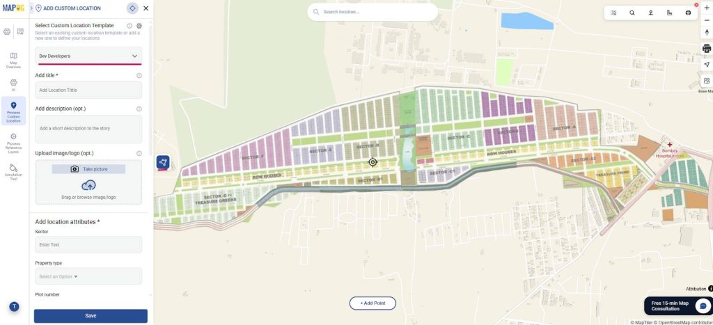 Custom location attributes