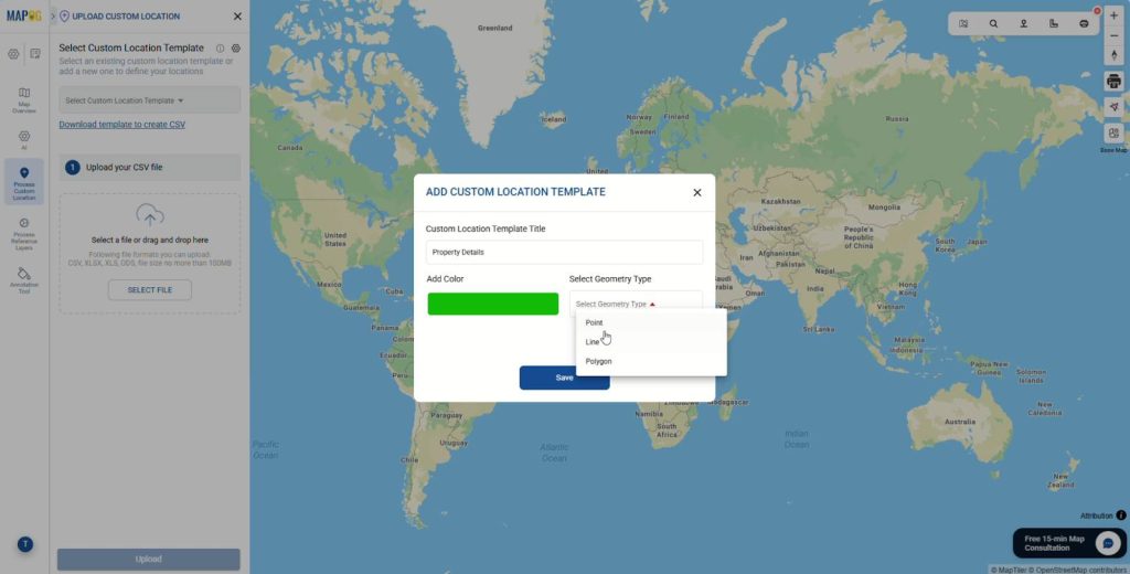 Creating new reuseable custom location template