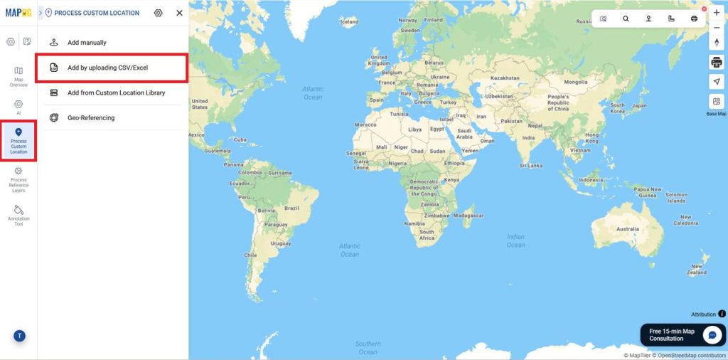 add by uploading csv/excel
