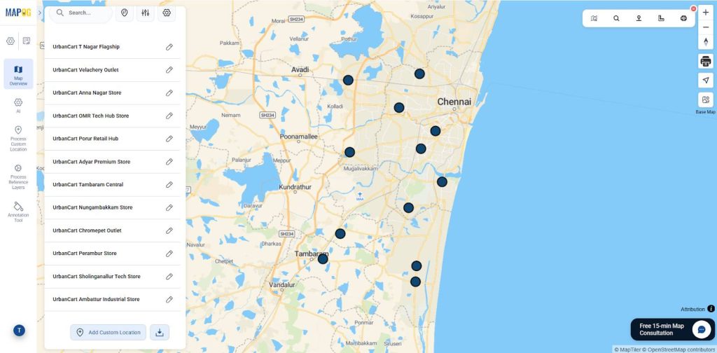 Locations automatically uploaded