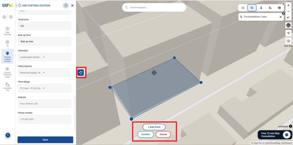 draw the boundary  to Build Your Property Portfolio Map 