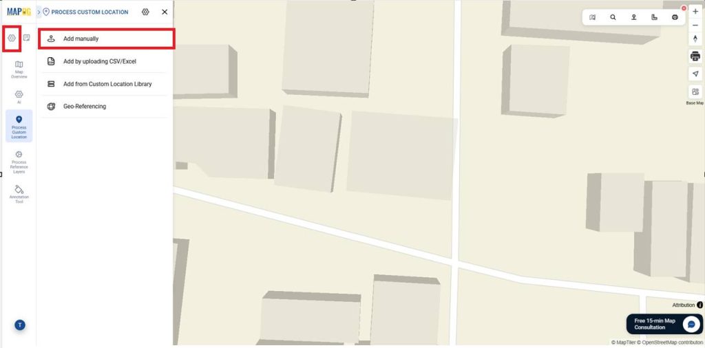 Add Manually to build your Real Estate Project Portfolio