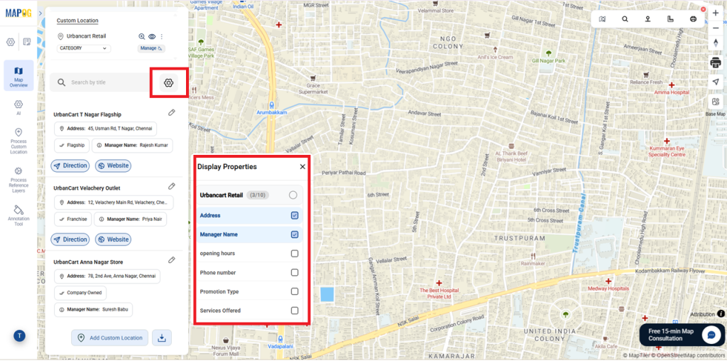 Store Mapper for Store Map vs Default