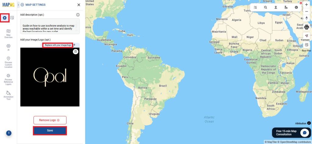 change the logo of plan new outlet locations map