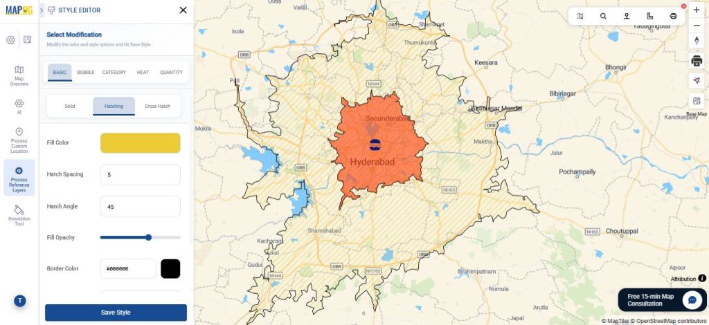 select colour and style