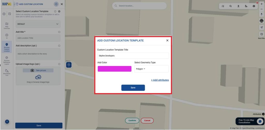 Add details to Location Template for Real Estate Project Portfolio Map