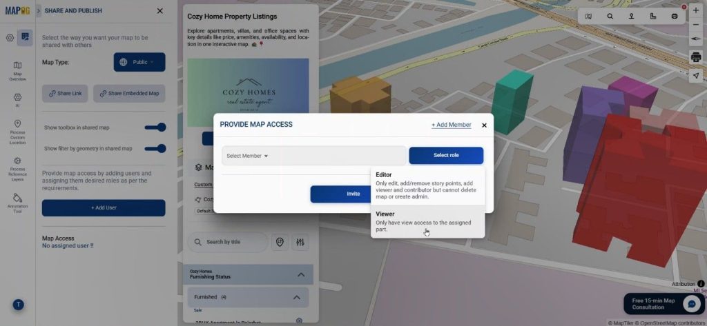 Invite team for collaboration