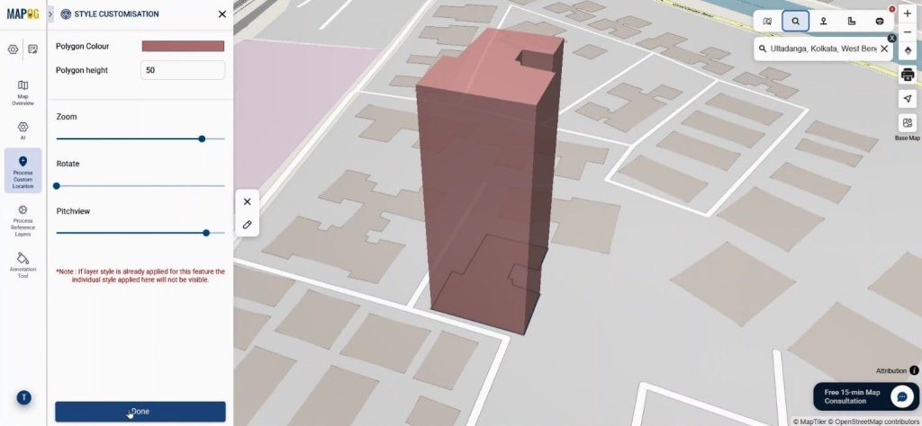 adjust visualization for Interactive Web Map
