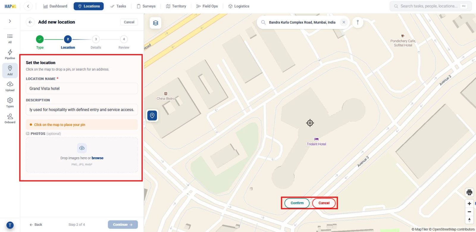 Screenshot 2026-04-17 144412 Plotting a location point on map while working to create 3D boundary walls
