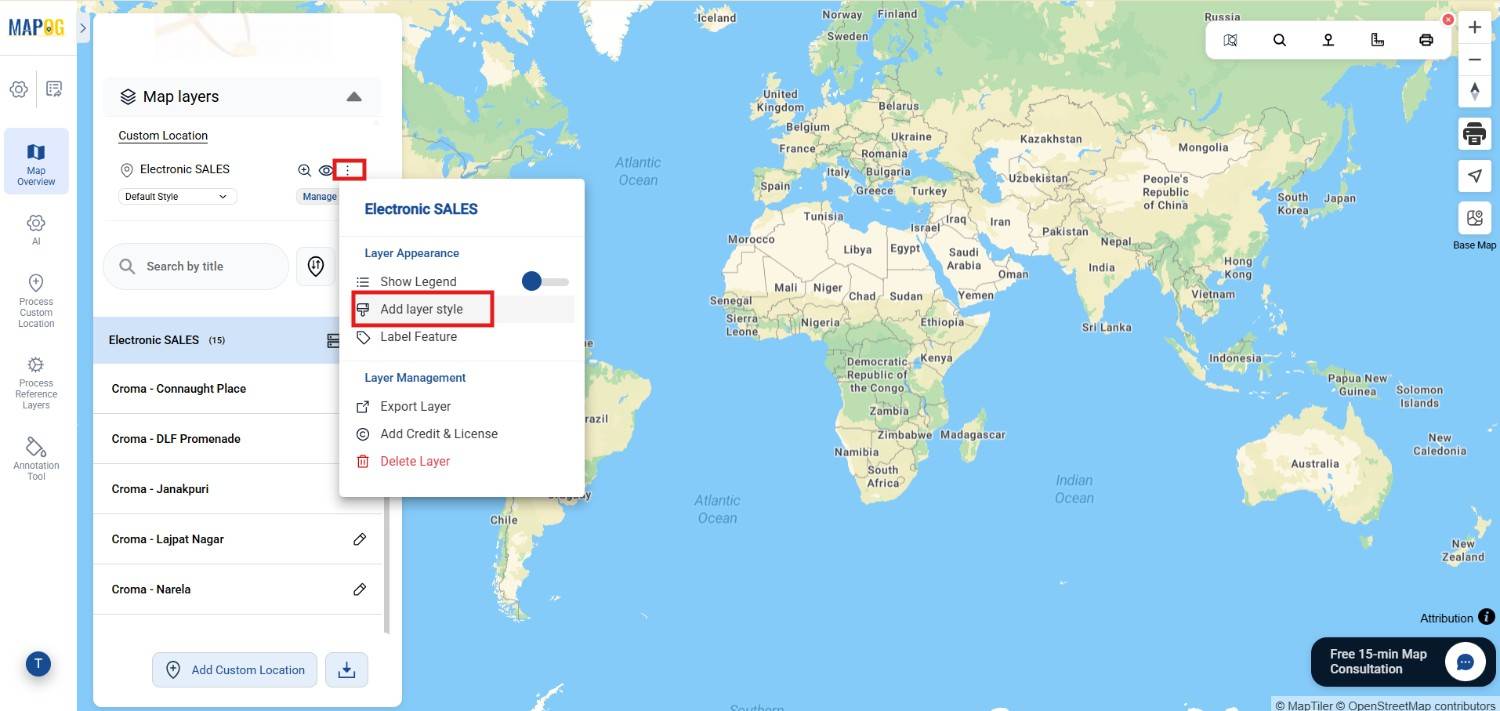 for styling go to add layer style to Create Shareable Maps