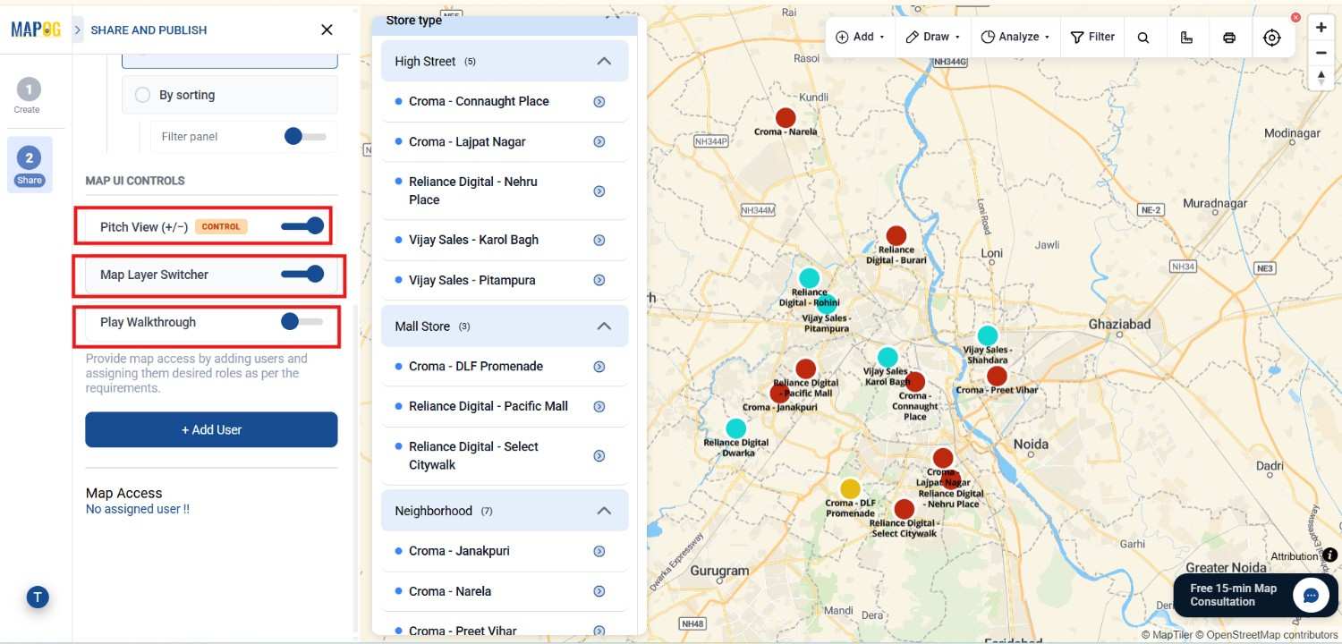 Screenshot2026-04-2223230 map ui controls like pitch view and map layer switcher or play walkthrough to share your map