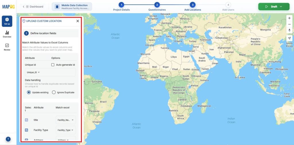  Define Location Fields